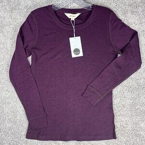Hello Night Kids Merino Wool Long Sleeve Shirt Purple Size 8